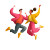 Dynamic Duo Jumping Vinyl Car Decal Sticker – Waterproof & UV-Resistant 6.826666666666667"