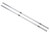 Decked Tie Down Track AT7 Core Trax 1000; 56 Inch Length x 1.3 Inch Width; Powder Coated; Silver; Aluminum Alloy; 500 Pound Capacity; For Decked Midsize 6 Foot Bed Units; With 2 Tracks/Mounting Hardware/4 Loops