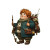 Ginger Halfling Adventurer Vinyl Car Decal Sticker – Waterproof & UV-Resistant 3.4133333333333336"