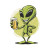 Green Alien Cheers Vinyl Car Decal Sticker – Waterproof & UV-Resistant 3.4133333333333336"