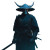 Ghost Samurai Vinyl Car Decal Sticker – Waterproof & UV-Resistant 3.4133333333333336"