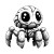 Tarantula Doll Vinyl Car Decal Sticker – Waterproof & UV-Resistant 3.4133333333333336"