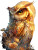Golden Owl Vinyl Car Decal Sticker – Waterproof & UV-Resistant 4.1066666666666665"