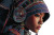 Akha Woman Portrait Vinyl Car Decal Sticker – Waterproof & UV-Resistant 2.986666666666667"