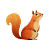 Cartoon Squirrel V2 Vinyl Car Decal Sticker – Waterproof & UV-Resistant 3.4133333333333336"