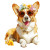 Summer Corgi V2 Vinyl Car Decal Sticker – Waterproof & UV-Resistant 6.826666666666667"