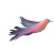 Glowing Pastel Bird Vinyl Car Decal Sticker – Waterproof & UV-Resistant 6.826666666666667"