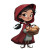 Little Red Riding Hood V14 Vinyl Car Decal Sticker – Waterproof & UV-Resistant 3.4133333333333336"