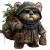 Ewok Vinyl Car Decal Sticker – Waterproof & UV-Resistant 3.4133333333333336"