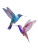 Harmonious Hummingbirds Vinyl Car Decal Sticker – Waterproof & UV-Resistant 8.213333333333333"