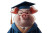 Graduating Pig Vinyl Car Decal Sticker – Waterproof & UV-Resistant 2.986666666666667"