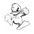 Fighting Cartoon Duck Vinyl Car Decal Sticker – Waterproof & UV-Resistant 3.4133333333333336"