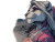 Moonlit Lioness Sentinel Vinyl Car Decal Sticker – Waterproof & UV-Resistant 6.1866666666666665"