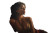 Arabian Brunette Lounging Vinyl Car Decal Sticker – Waterproof & UV-Resistant 2.986666666666667"
