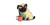 Pug With Coffee Vinyl Car Decal Sticker – Waterproof & UV-Resistant 5.12"