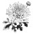 Chrysanthemum Lineart Vinyl Car Decal Sticker – Waterproof & UV-Resistant 3.4133333333333336"