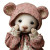 Bjd Bear Doll Vinyl Car Decal Sticker – Waterproof & UV-Resistant 3.4133333333333336"