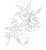 Elegant Hibiscus Silhouette Vinyl Car Decal Sticker – Waterproof & UV-Resistant 7.466666666666667"