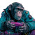 Gaming Chimpanzee Vinyl Car Decal Sticker – Waterproof & UV-Resistant 3.4133333333333336"