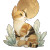 Calico Cat Moon V2 Vinyl Car Decal Sticker – Waterproof & UV-Resistant 3.4133333333333336"