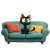 Cat Couch Fusion Vinyl Car Decal Sticker – Waterproof & UV-Resistant 3.4133333333333336"