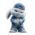 Stylish Bunny V5 Vinyl Car Decal Sticker – Waterproof & UV-Resistant 3.4133333333333336"