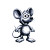 Cute Pixel Mouse Vinyl Car Decal Sticker – Waterproof & UV-Resistant 6.826666666666667"