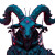 Cyberpunk Baphomet Vinyl Car Decal Sticker – Waterproof & UV-Resistant 3.4133333333333336"