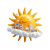 3D Sun Vinyl Car Decal Sticker – Waterproof & UV-Resistant 3.4133333333333336"