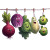 Cartoon Veggie Friends Vinyl Car Decal Sticker – Waterproof & UV-Resistant 3.4133333333333336"
