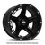 Grid Wheels GD04 | 17x9 Matte Black 1pc Aluminum | TPMS Compatible | 2600lb Load Capacity | 40" Max Tire