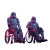 Heroic Stormtroopers Wheelchairs Vinyl Car Decal Sticker – Waterproof & UV-Resistant 3.4133333333333336"