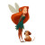 Redhead Fairy Vinyl Car Decal Sticker – Waterproof & UV-Resistant 3.4133333333333336"