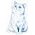 Ghibli Cat Stencil Vinyl Car Decal Sticker – Waterproof & UV-Resistant 6.826666666666667"