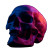 Surreal Skull Portrait Vinyl Car Decal Sticker – Waterproof & UV-Resistant 3.4133333333333336"