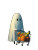 Ghost Grocery Shopping Vinyl Car Decal Sticker – Waterproof & UV-Resistant 4.1066666666666665"