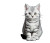 Silver Kitten V2 Vinyl Car Decal Sticker – Waterproof & UV-Resistant 3.4133333333333336"