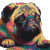 Generate Pugs Vinyl Car Decal Sticker – Waterproof & UV-Resistant 3.4133333333333336"