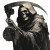Grim Reaper Clock V5 Vinyl Car Decal Sticker – Waterproof & UV-Resistant 6.826666666666667"
