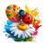 Ladybug Painter Vinyl Car Decal Sticker – Waterproof & UV-Resistant 6.826666666666667"