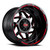 Grid 20x10 Wheel|Gloss Black With Red Accents|TPMS Compatible