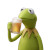 Kermit Drinking Beer Vinyl Car Decal Sticker – Waterproof & UV-Resistant 3.4133333333333336"