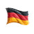 Bold German Flag Vinyl Car Decal Sticker – Waterproof & UV-Resistant 6.826666666666667"