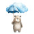 Baby Bear Umbrella Vinyl Car Decal Sticker – Waterproof & UV-Resistant 3.4133333333333336"