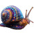 Psychedelic Alien Snail Vinyl Car Decal Sticker – Waterproof & UV-Resistant 3.4133333333333336"