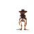 Skeleton Frog Cowboy Vinyl Car Decal Sticker – Waterproof & UV-Resistant 3.4133333333333336"