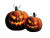 Scary Halloween Pumpkins Vinyl Car Decal Sticker – Waterproof & UV-Resistant 6.1866666666666665"