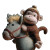 Monkey Riding Horse Vinyl Car Decal Sticker – Waterproof & UV-Resistant 6.826666666666667"