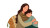 Cozy Mom Hug Vinyl Car Decal Sticker – Waterproof & UV-Resistant 5.4