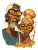 Hip-Hop Cartoon Duo Vinyl Car Decal Sticker – Waterproof & UV-Resistant 4.213333333333333"
